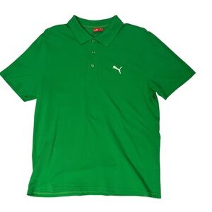 Puma green polo shirt sleeve shirt size medium